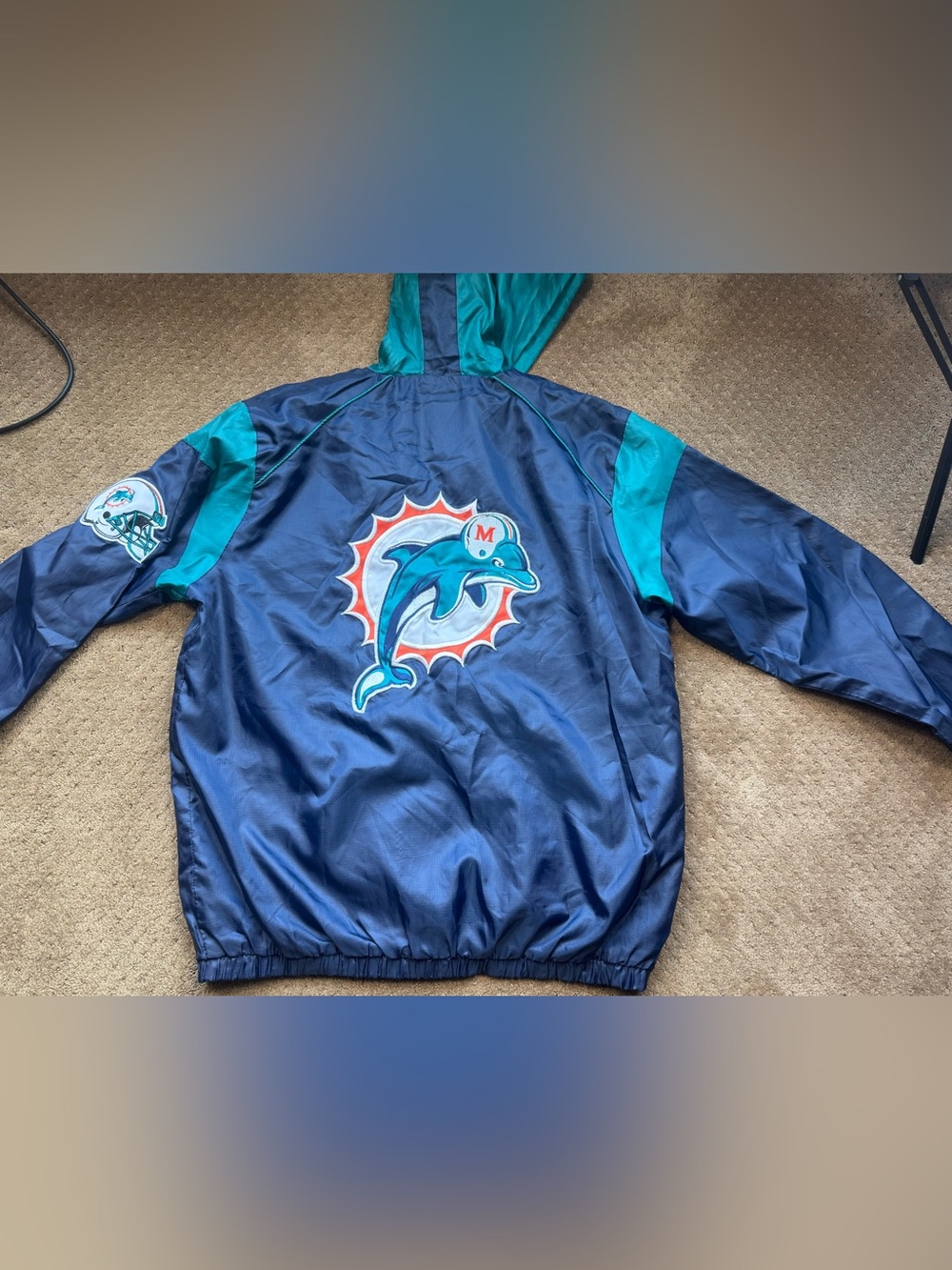 Vintage 90s Miami Dolphins G-IlI
Windbreaker Men Jacket